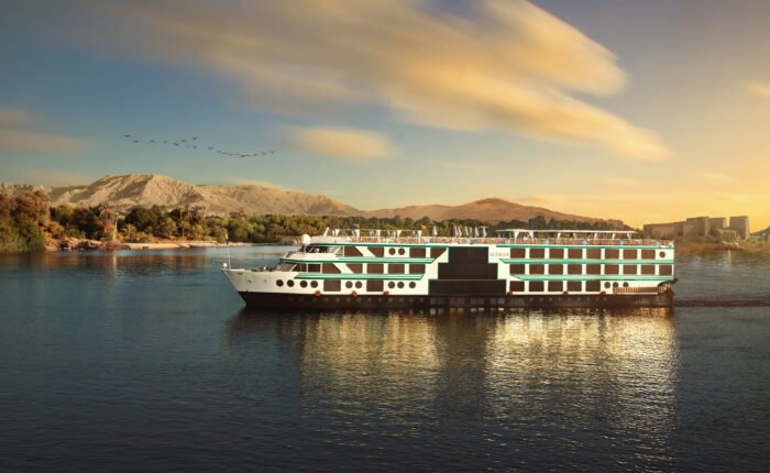 A 5-star ship sailing on a 5 day 4 night Nile cruise from Luxor.