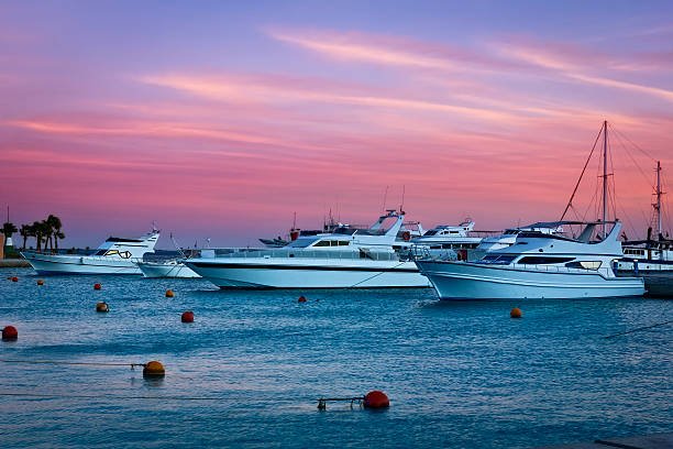 Sunrise over Marina, Hurghada, Egypt